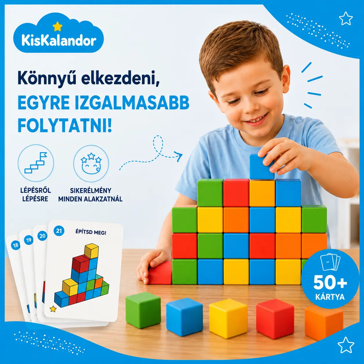 KisKalandor Mágneses Építőkocka
